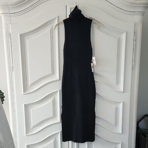 LAST CHANCE NWT Anthropologie Elegant Black Sleeveless SweaterDress